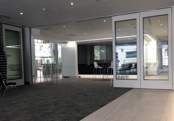 acoustic glass partition