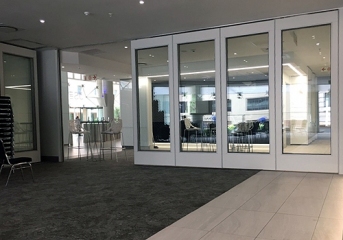 acoustic glass partition