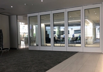 acoustic glass partition