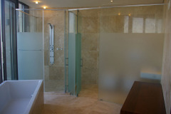 Showerflex frameless shower door